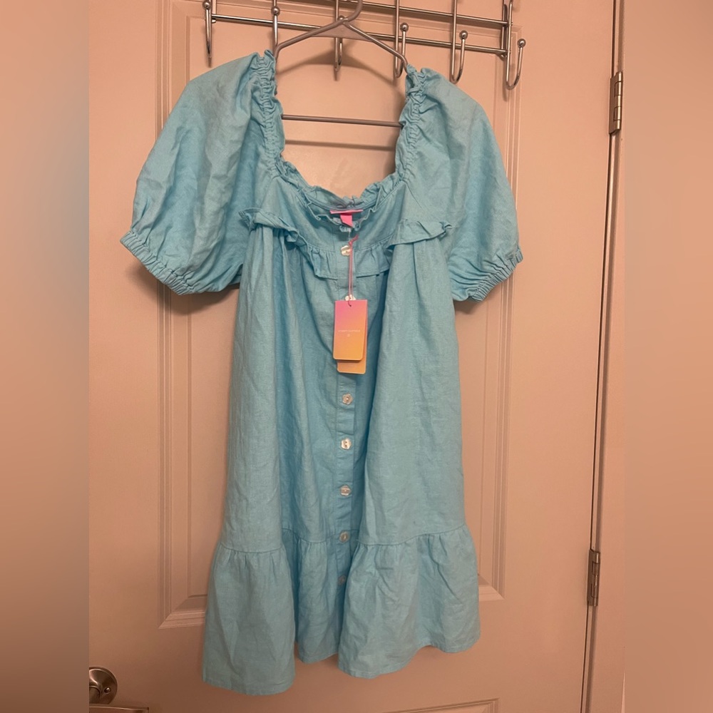 Stoney Clover Lane by Target teal babydoll dress